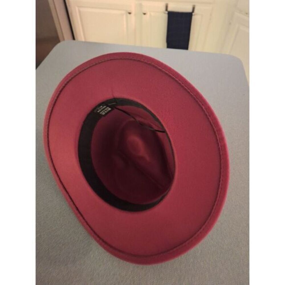 Trendy Rope Strap Fedora Hat – Classic British Style Wide Brim Sun Hat Unisex Fa - Picture 4 of 4